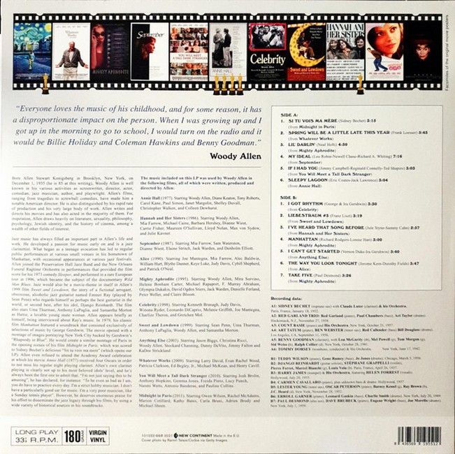 Swing In The Films Of Woody Allen (LP, Compilation, Limited Edition, Reissue, Stereo, 180g, Vinyl)