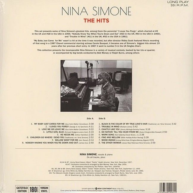Nina Simone – The Hits (LP, Compilation, Limited Edition, Stereo, 180 gram, Vinyl)