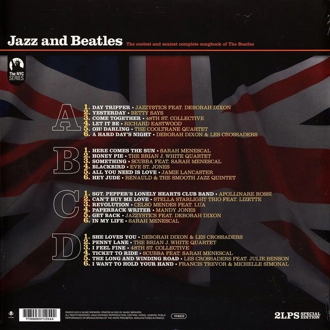 Jazz And Beatles (The Coolest And Sexiest Complete Songbook Of The Beatles) (2LP, Album, Special Edition, Yellow and Red Vinyl)