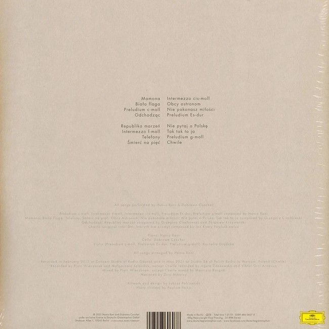 Hania Rani & Dobrawa Czocher – Biala Flaga (2LP, Album, Reissue, Remastered, Stereo, Gatefold, 180g, Vinyl)