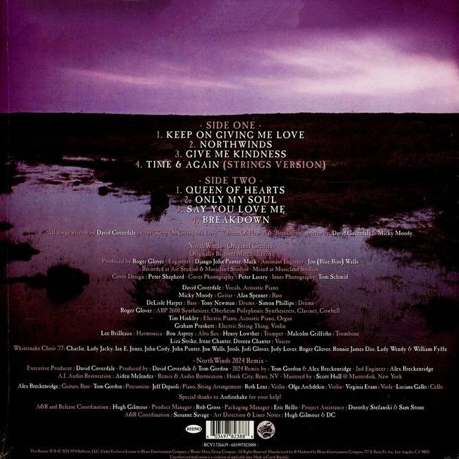 Whitesnake – North Winds (LP, Album, Black Ice Vinyl)