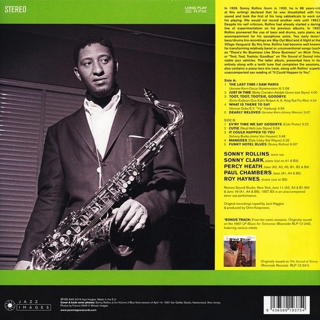 Sonny Rollins – The Sound Of Sonny (LP, Album, Limited Edition, Stereo, Vinyl)