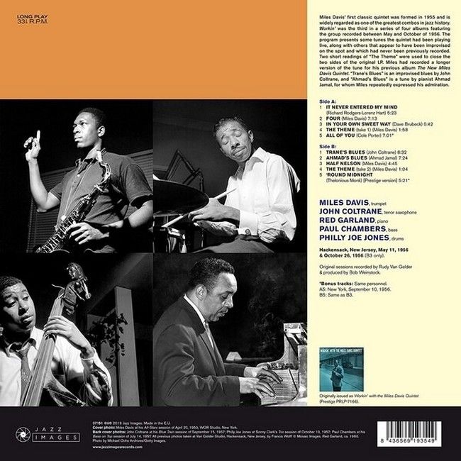 Miles Davis – Workin’ (LP, Album, Reissue, Vinyl)
