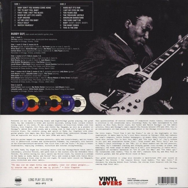 Buddy Guy – First Time I Met The Blues: 1958-1963 Recordings (LP, Compilation, Limited Edition, 180 Gram, Vinyl)