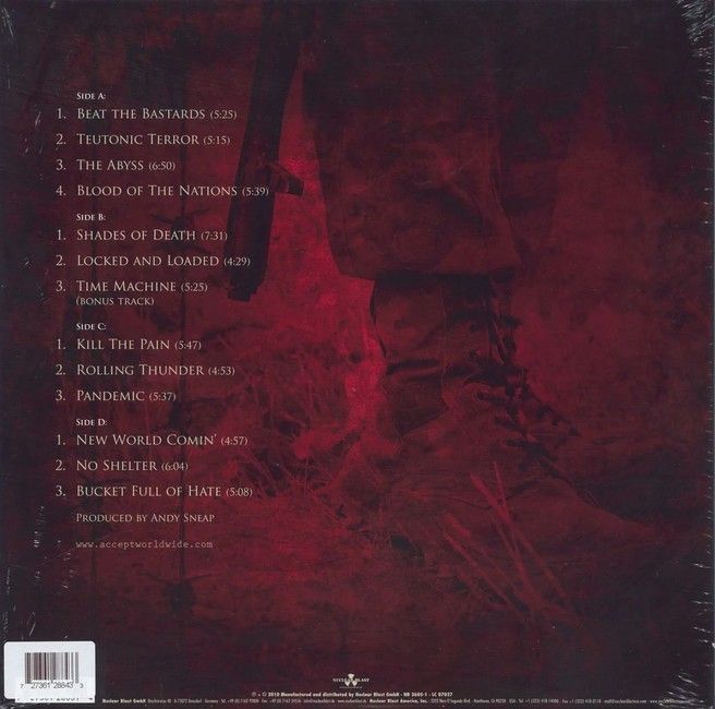 Accept – Blood Of The Nations (2LP, Album, Limited Edition, Gold Vinyl)