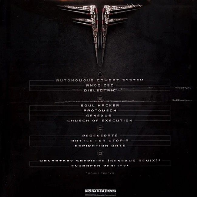 Fear Factory – Genexus (2LP, Album, Limited Edition, Crystal Clear W/ Black White Splatter Vinyl)