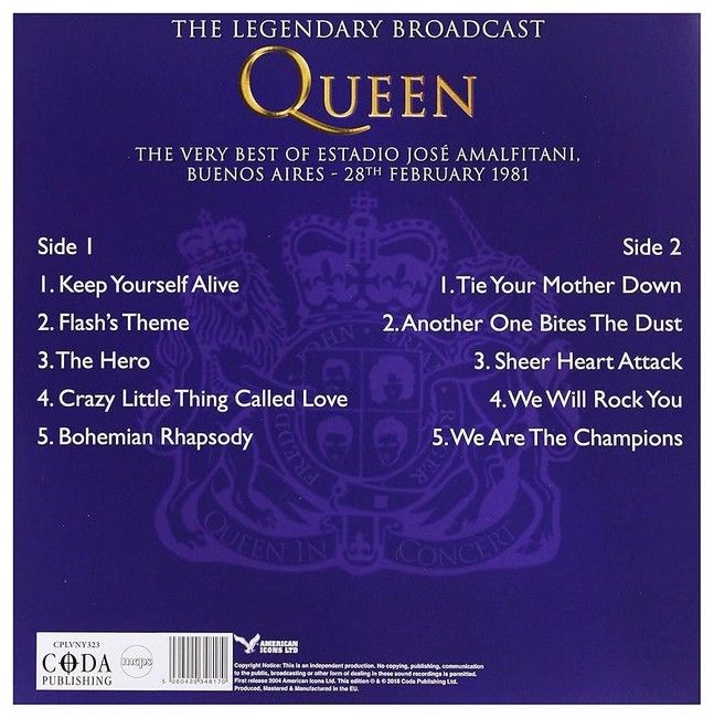 Queen – We Will Rock Buenos Aires (LP, Limited Edition, Purple Vinyl)