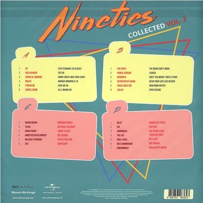 Платівка Nineties Collected Vol. 2|Колекція дев'яностих, том. 2(2xLP)