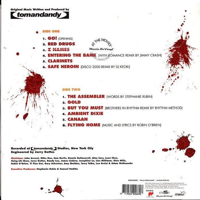 Платівка Tomandandy – Killing Zoe (Original Soundtrack)|Томанданді-Вбивство Зої(Оригінальний саундтрек)