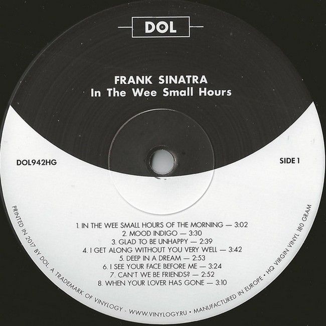 Frank Sinatra – In The Wee Small Hours (LP, Album, Mono, Reissue, Gatefold, 180g, Vinyl)