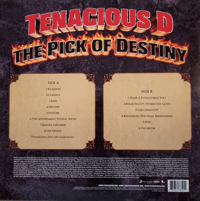 Tenacious D – The Pick Of Destiny (LP, Album, Reissue, 180 gram, Vinyl)