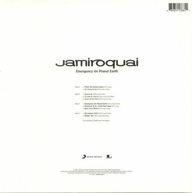 Jamiroquai – Emergency On Planet Earth (2LP, Album, Reissue, Gatefold, 180gr, Vinyl)