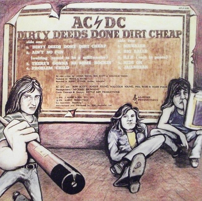 Платівка AC/DC – Dirty Deeds Done Dirt Cheap|ЕЙСІ ДІСІ-Що посієш,то пожнеш