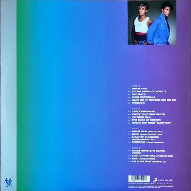 Wham! – The Singles (Echoes From The Edge Of Heaven) (2LP, Compilation, Misprint, Stereo, Blue Vinyl)