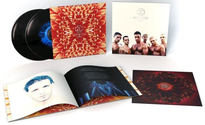 Rammstein – Herzeleid XXV (2LP, Album, Limited Edition, Stereo, Blue & Black Splatter Vinyl)