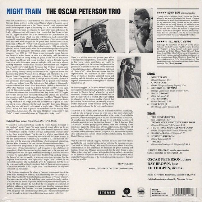 The Oscar Peterson Trio – Night Train (LP, Album, Reissue, Remastered, Vinyl)