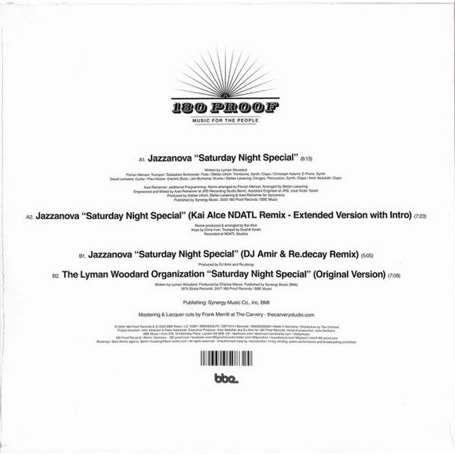 Jazzanova - Saturday Night Special (EP, 12", 33 1/3 RPM, Stereo, Vinyl)