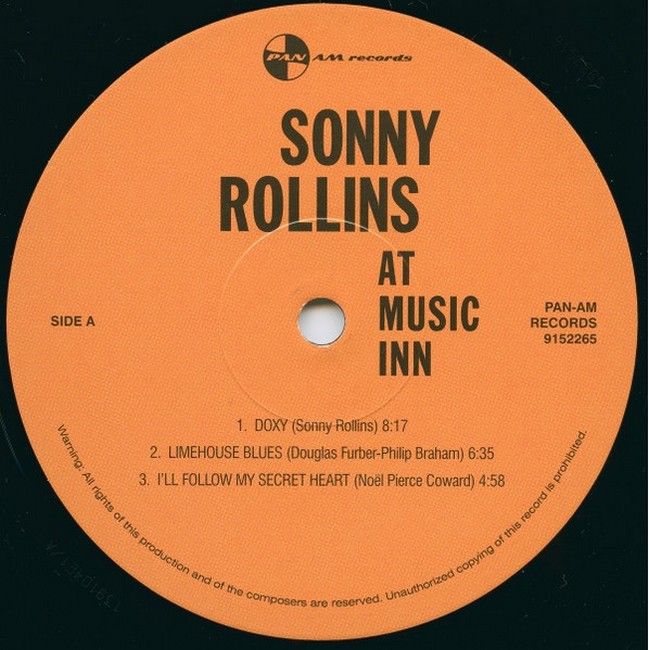 Sonny Rollins – At Music Inn / At Falcon's Lair (LP, Album, Limited Edition, Vinyl)