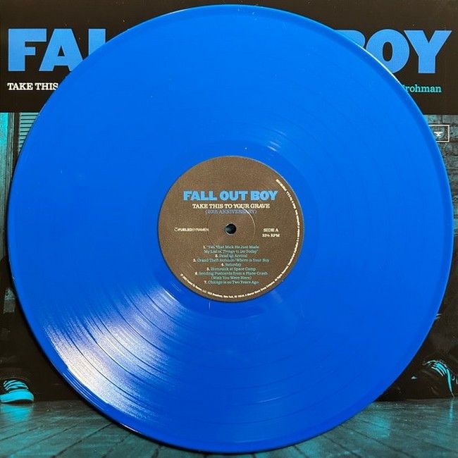 Fall Out Boy – Take This To Your Grave (LP, Album, Limited Edition, Blue Jay Vinyl)