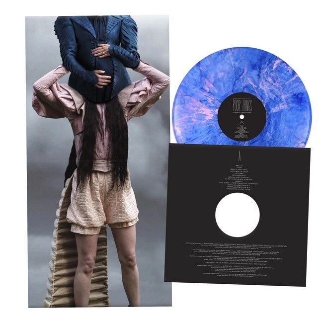Jerskin Fendrix – Poor Things (Original Motion Picture Soundtrack) (LP, Album, Deluxe Edition, Blue Translucent w/ Pink And Dark Blue Marble Vinyl)
