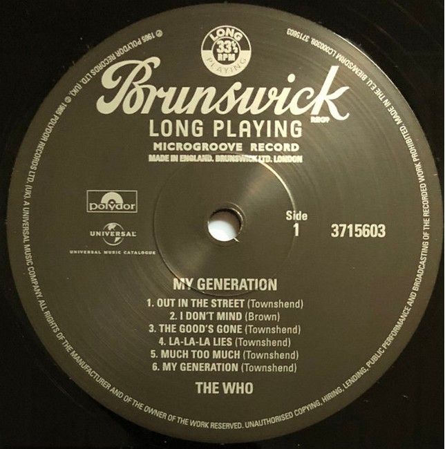 The Who – My Generation (LP, Album, Reissue, Mono, Vinyl)