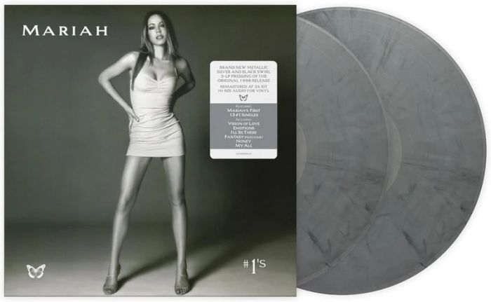 Mariah Carey – Number 1's (2LP, Compilation, Reissue, Remastered, Metallic Silver & Black Swirl Vinyl)
