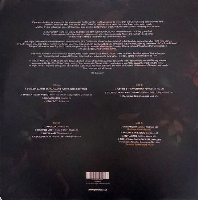 Khruangbin – LateNightTales (2LP, Compilation, Vinyl)