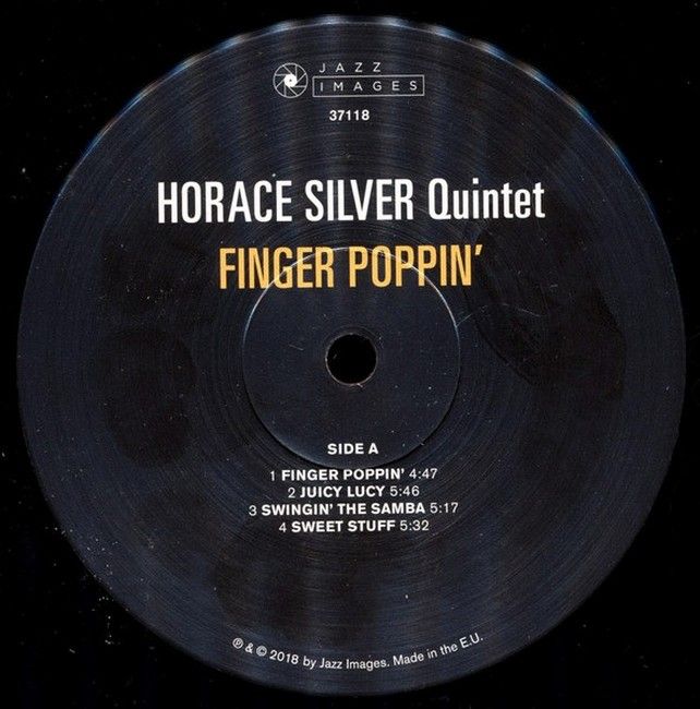 The Horace Silver Quintet – Finger Poppin' (LP, Album, Reissue, Stereo, Vinyl)