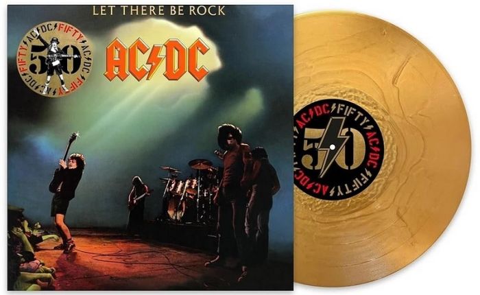 AC/DC – Let There Be Rock (LP, Album, Limited Edition, Reissue, Remastered, Stereo, 180g, Gold Vinyl)