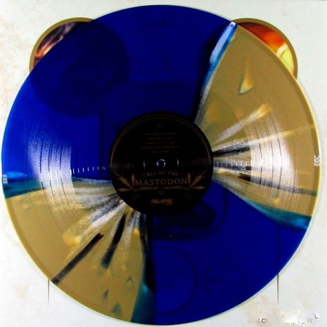 Mastodon – Call Of The Mastodon (LP, Compilation, Blue, Gold & White / Black Splatter Vinyl)