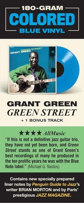 Grant Green – Green Street (LP, Album, 180g, Blue Vinyl)