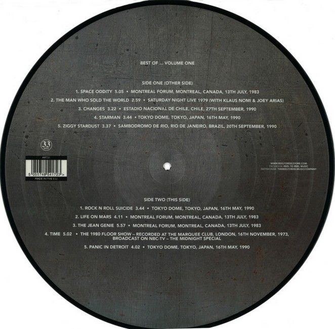 David Bowie - Best Of Live Volume One (LP, Compilation, Limited Edition, Picture Disc, Unofficial Release)