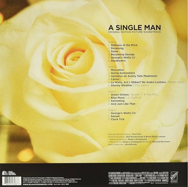 Abel Korzeniowski – A Single Man (Original Motion Picture Soundtrack) (2LP, Limited Edition, Vinyl)