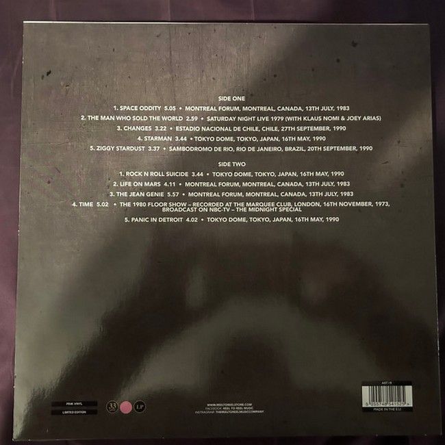 David Bowie - Best Of Live Volume One (LP, Limited Edition, Unofficial Release, Pink Vinyl)