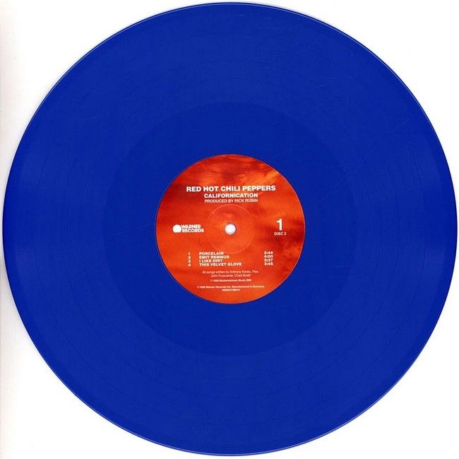 Платівка Red Hot Chili Peppers – Californication|Red Hot Chili Peppers=Каліфорнія(2xLP, Album, Red, Blue Opaque [Ocean Blue] Vinyl)