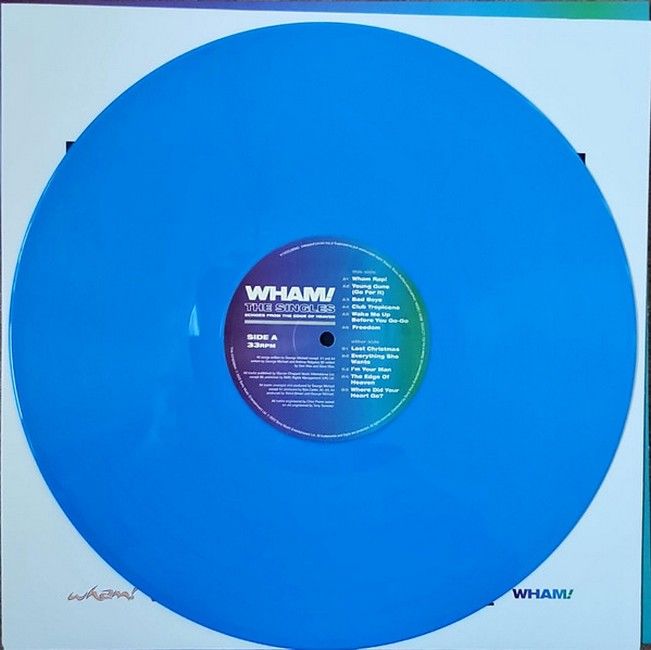 Wham! – The Singles (Echoes From The Edge Of Heaven) (2LP, Compilation, Misprint, Stereo, Blue Vinyl)