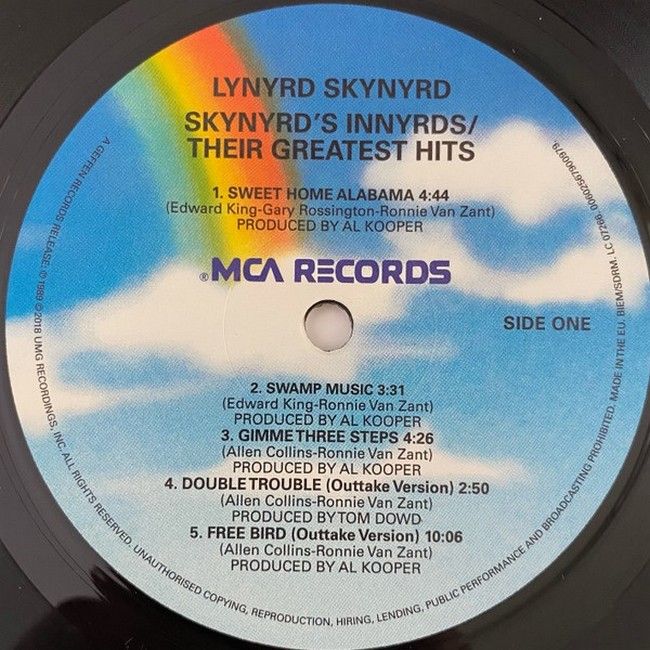 Lynyrd Skynyrd – Skynyrd's Innyrds / Their Greatest Hits (LP, Compilation, 180g, Vinyl)
