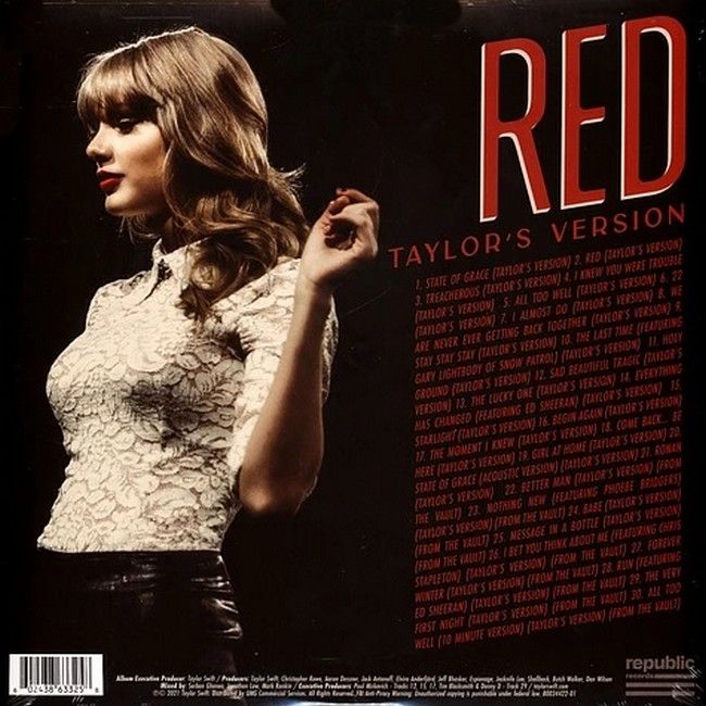 Taylor Swift – Red (Taylor's Version) (4LP, 45 RPM, Album, Stereo, Vinyl)