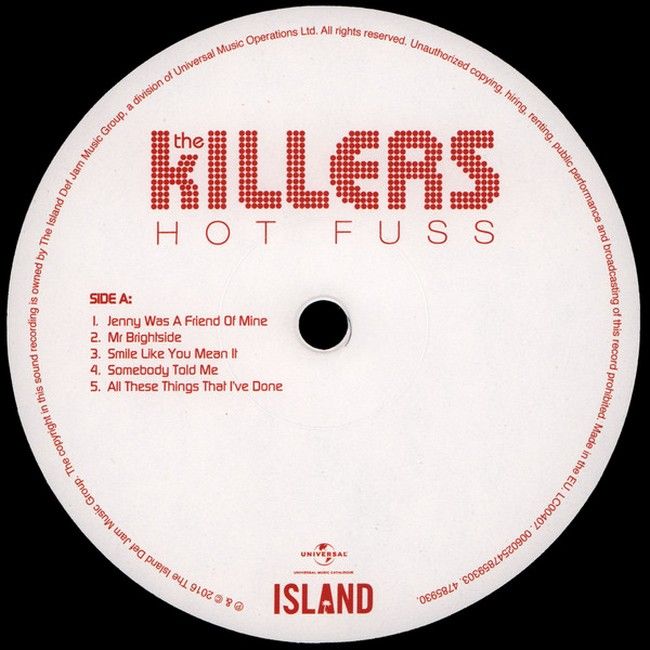 The Killers – Hot Fuss (LP, Album, Reissue, 180 Gram, Vinyl)