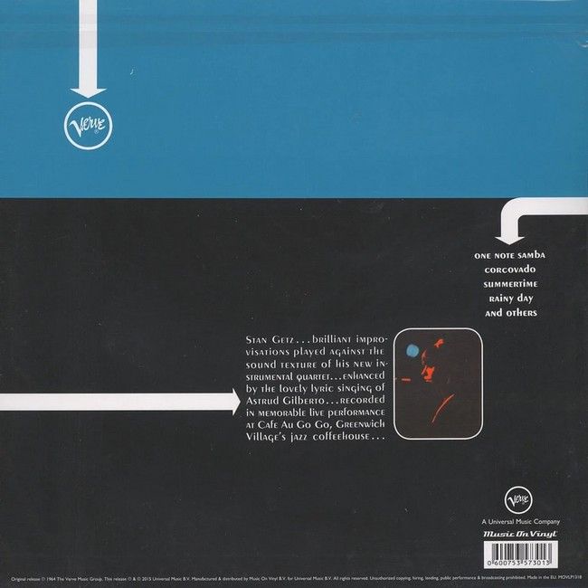 Stan Getz Quartet Featuring Astrud Gilberto – Getz Au Go Go (LP, Album, Reissue, 180 Gram, Gatefold, Vinyl)