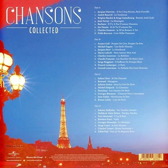 Chansons Collected (2LP, Compilation, Numbered, Red and Blue Vinyl)