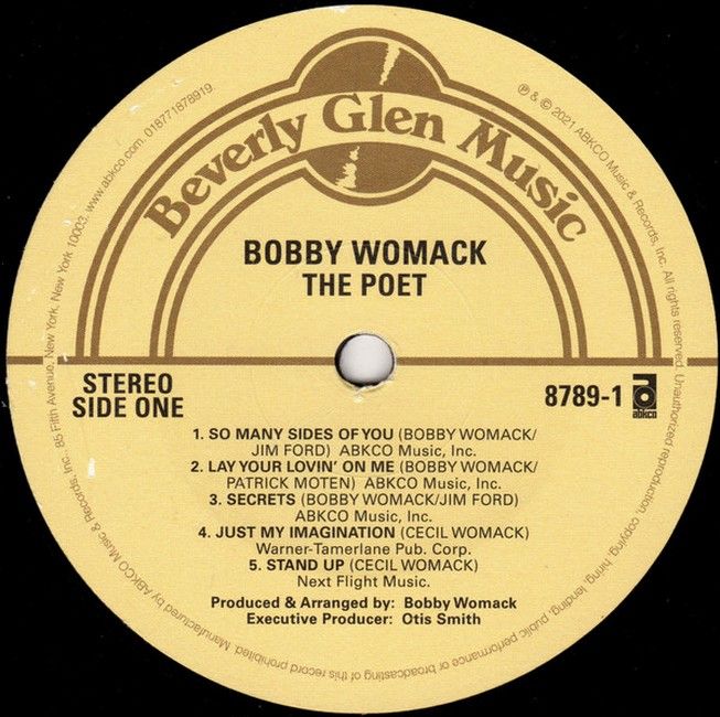 Bobby Womack – The Poet (LP, Album, Reissue, Remastered, Stereo, 180g, Vinyl)