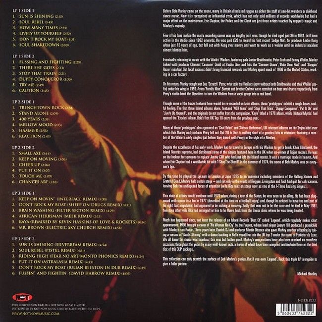 Bob Marley – Sun Is Shining (3LP, Compilation, Red, Yellow, Green Vinyl)