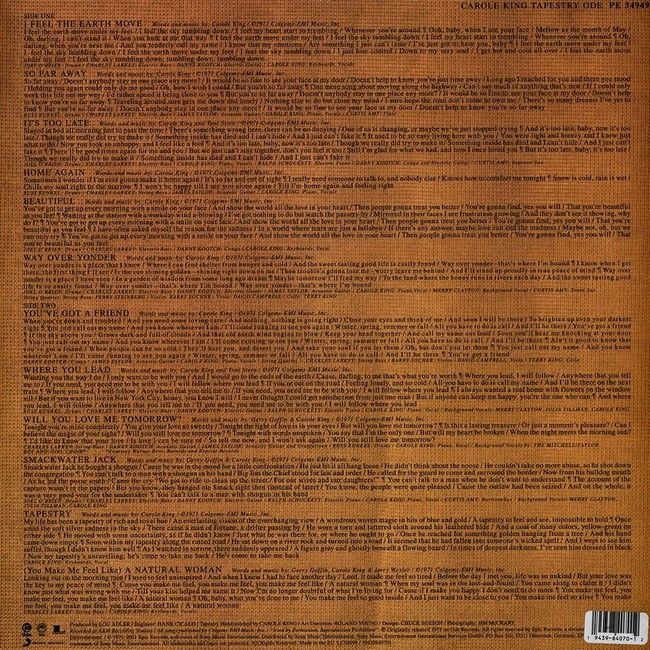 Carole King – Tapestry (LP, Album, Vinyl)