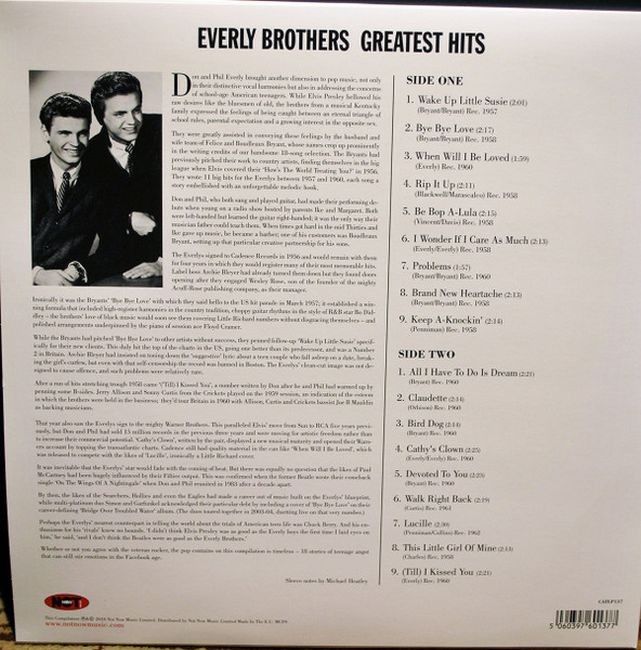 Everly Brothers – Everly Brothers Greatest Hits (Vinyl)