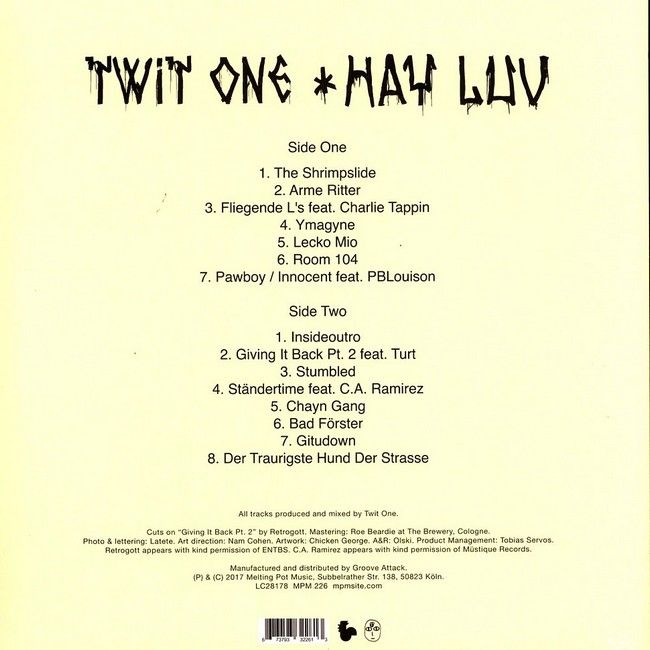 Платівка Twit One – Hay Luv|Твіт один – Хей, люба