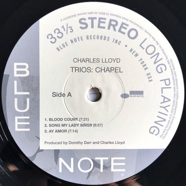 Платівка Charles Lloyd – Trios: Chapel|Чарльз Ллойд-Тріо: Капела(2xLP)