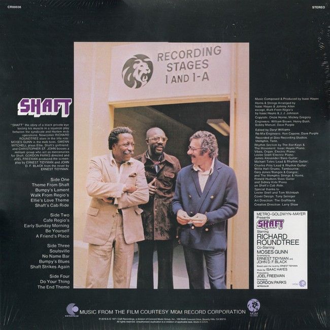 Isaac Hayes – Shaft (2LP, Album, Reissue, Remastered, 180 grams, Vinyl)