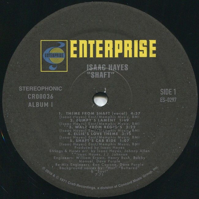 Isaac Hayes – Shaft (2LP, Album, Reissue, Remastered, 180 grams, Vinyl)