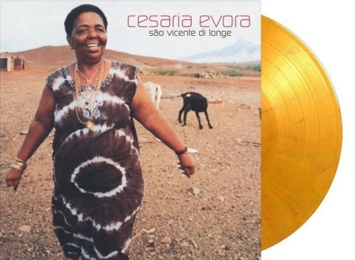 Cesaria Evora – Sao Vicente Di Longe (LP, Album, Limited Edition, Numbered, Reissue, Stereo, Orange & Black Marbled Vinyl)
